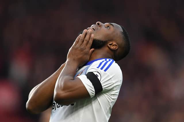 Victor Anichebe looks on during the Premier League match between Middlesbrough and Sunderland at the Riverside Stadium on April 26, 2017 in Middlesbrough, England.  (Photo by Laurence Griffiths/Getty Images)