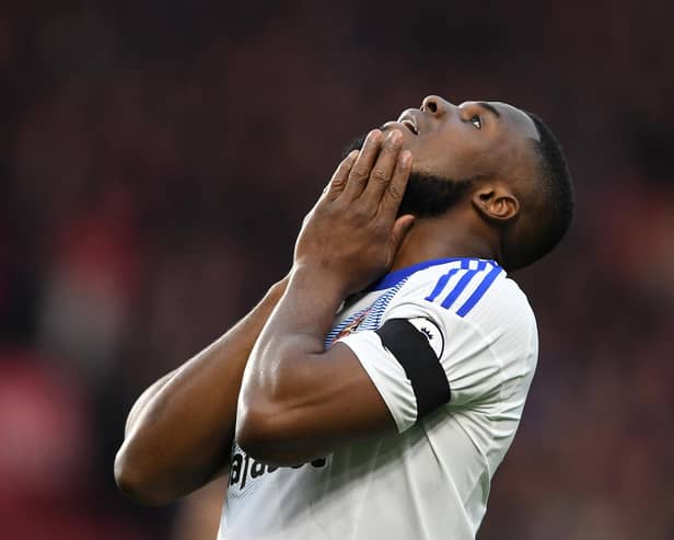 Victor Anichebe looks on during the Premier League match between Middlesbrough and Sunderland at the Riverside Stadium on April 26, 2017 in Middlesbrough, England.  (Photo by Laurence Griffiths/Getty Images)
