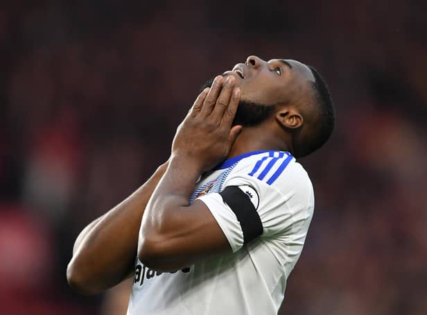 Victor Anichebe looks on during the Premier League match between Middlesbrough and Sunderland at the Riverside Stadium on April 26, 2017 in Middlesbrough, England.  (Photo by Laurence Griffiths/Getty Images)