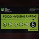 A Food Standards Agency rating sticker. Picture: PA Radar