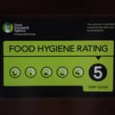 A Food Standards Agency rating sticker. Picture: PA Radar