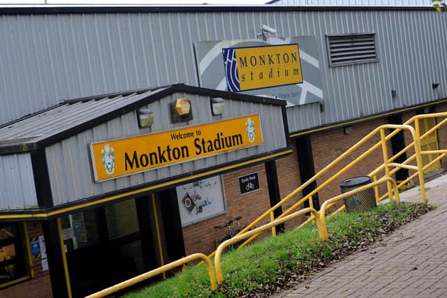 Monkton Stadium, Jarrow, where improvement works are taking place.