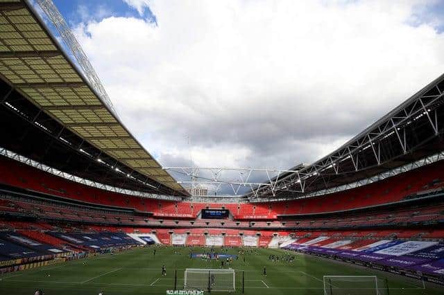 Wembley will be empty next month