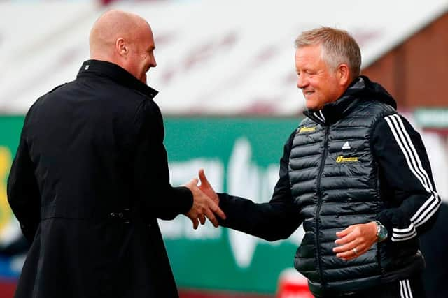 Chris Wilder and Sean Dyche are reportedly interested in taking charge at Newcastle, should Steve Bruce leave. (Photo by CLIVE BRUNSKILL/POOL/AFP via Getty Images)