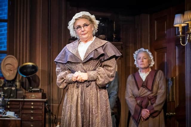 Lesley Garrett as Mrs Pearce, pictured with Annie Wensak. Picture: Marc Brenner.