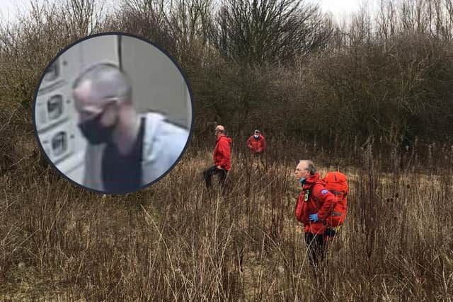 Northumberland National Park Mountain Rescue Team has shared photos of its members searching Temple Memorial Park as they help police look for Mark Thompson.