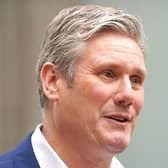 Labour leader Sir Keir Starmer makes a statement outside Labour Party headquarters in London. Picture: Kirsty O'Connor/PA Wire
