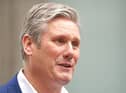 Labour leader Sir Keir Starmer makes a statement outside Labour Party headquarters in London. Picture: Kirsty O'Connor/PA Wire