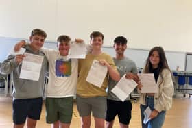 Whitburn Church of England Academy celebrate their GCSE results.