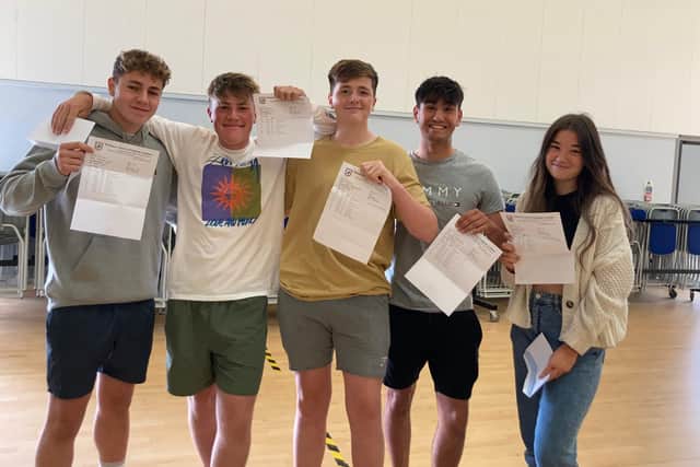 Whitburn Church of England Academy celebrate their GCSE results.