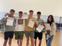 Whitburn Church of England Academy celebrate their GCSE results.