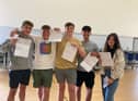 Whitburn Church of England Academy celebrate their GCSE results.