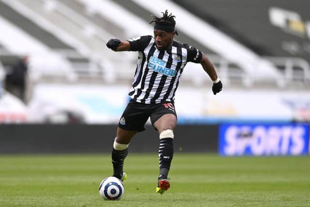 Newcastle United winger Allan Saint-Maximin. (Photo by Stu Forster/Getty Images)