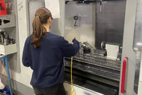 An apprentice at work.