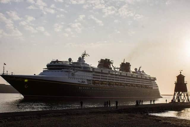 Disney Magic on a previous visit to the Tyne. Picture by Steven Lomas.