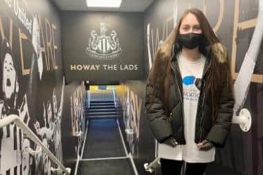 Lucy, 15, is in much better shape after some help from the NUFC Foundation.