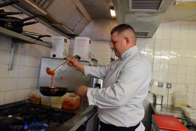 Pawel Zawadzki is head chef as well as a partner at Caesar's Den. Picture by Stu Norton.