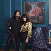Goatee thief Laurence Llewelyn-Bowen, pictured on the left.