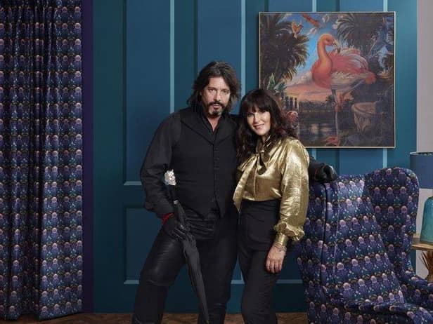 Goatee thief Laurence Llewelyn-Bowen, pictured on the left.