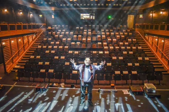 Ray Spencer, executive director of The Customs House, pictured getting the theatre ready for reopening on Monday, May 17