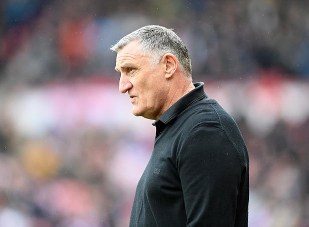 Sunderland head coach Tony Mowbray.