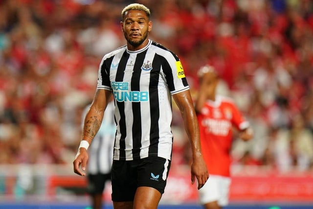 Joelinton was suspended for the clash with Atalanta after being sent off against Benfica.