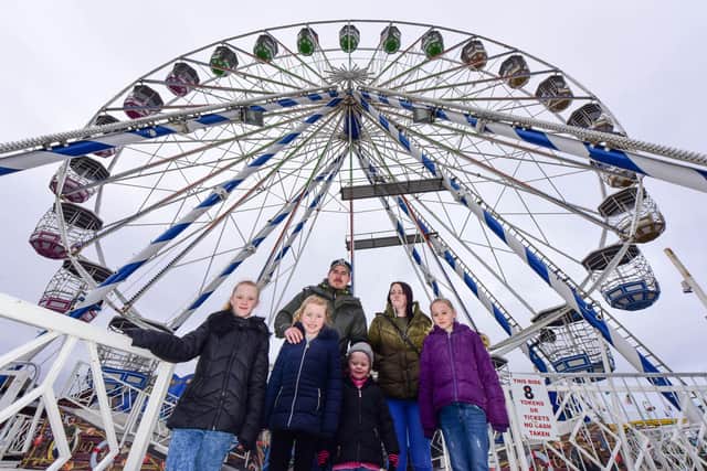 The opening of the temporary big wheel at Ocean Beach Pleasure Park in February 2018.