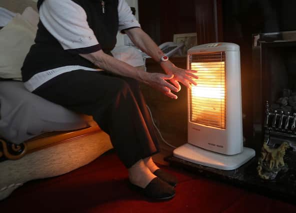 100 old people living without central heating.