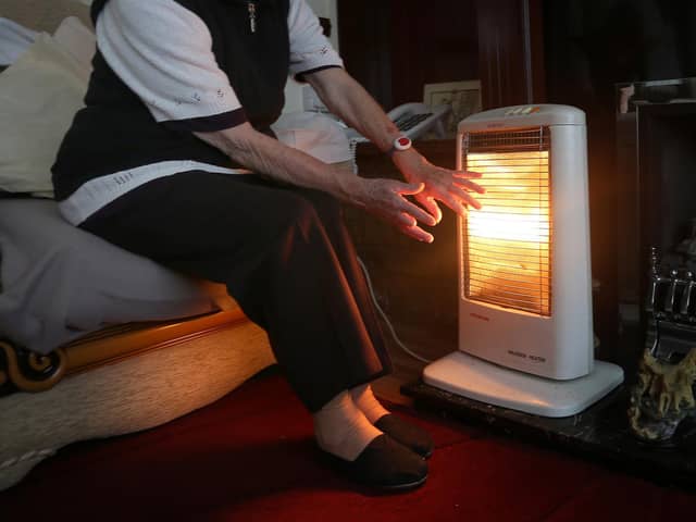100 old people living without central heating.