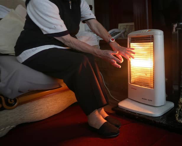 100 old people living without central heating.