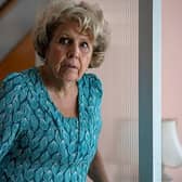 A terrified Ann Moore Martin (Anne Reid) in the new BBC drama The Sixth Commandment. Picture by BBC/Wild Mercury/Amanda Searle