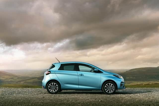 The Zoe is sized somewhere between a city car and a supermini