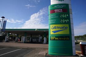 Fuel prices are displayed at a BP garage at Washington services on the A1 near Tyne and Wear. Picture date: Tuesday June 7, 2022. PA Photo. See PA story TRANSPORT Fuel. Photo credit should read: Owen Humphreys/PA Wire