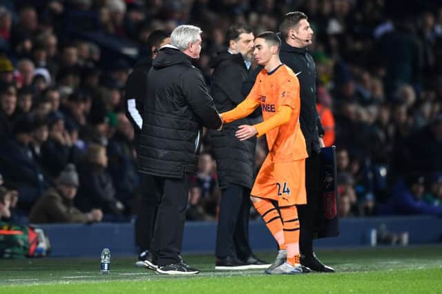 Almiron impressed during Newcastle United's FA Cup victory over West Brom (Photo by Stu Forster/Getty Images)