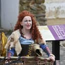 The Wheelabouts as Queen Boudicca at Arbeia Roman Fort, South Shieds on Saturday..