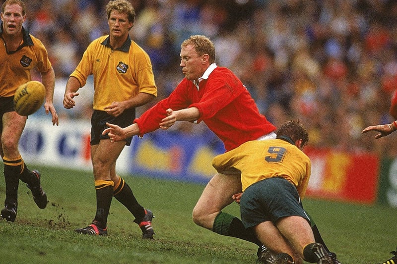 Gala's Derek White playing for the British Lions against Australia in Sydney in 1989 (Photo: Russell Cheyne/Allsport)
