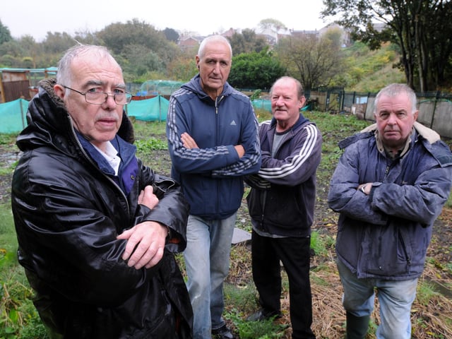 Harrison Fields Allotments Association members pictured in 2013.