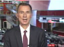 Jeremy Hunt speaking to the BBC.