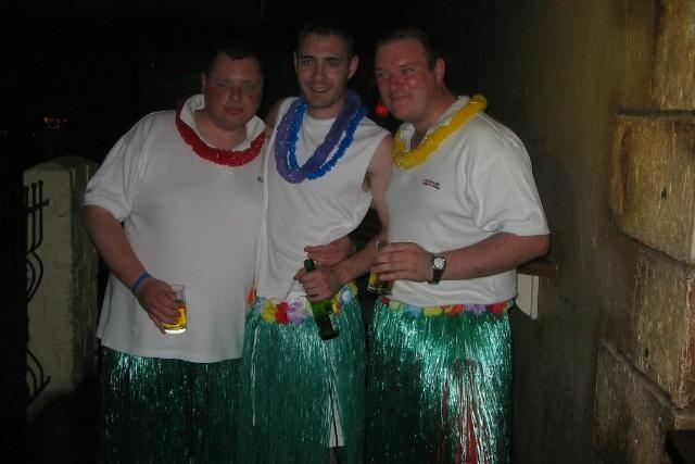 Boys night out. Recognise them? Photo: Wayne Groves.