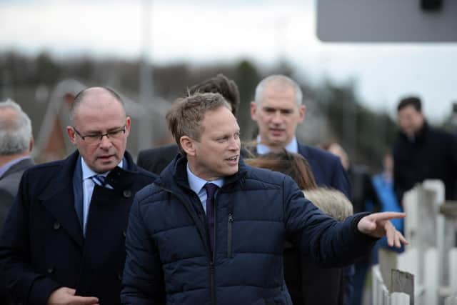 Transport Secretary Grant Shapps visits Blyth at the start of 2020.