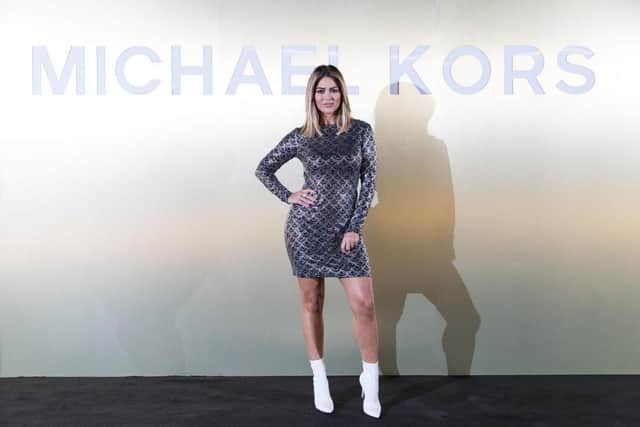 Carla Di Bello attends a Michael Kors event to celebrate the new Middle East Flagship store, now open at The Dubai Mall, with local celebrities, stylists & influencers, and socialites at Soho Beach on November 14, 2018 in Dubai, United Arab Emirates.