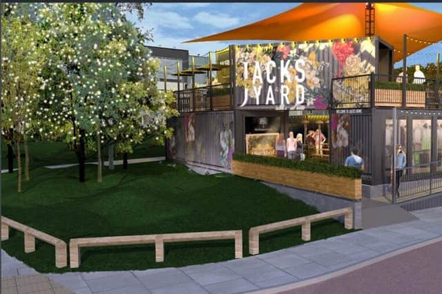Indicative artist impressions of shipping container development, Jacks Yard, in South Shields. Credit: MyPerspective Interior Commercial Architecture