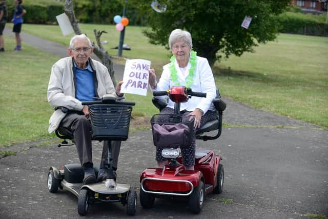 Day of action and picnic with Albert Hutchinson and Kathleen Hill to help save Disco Fields in Boldon Colliery from potential housing development.