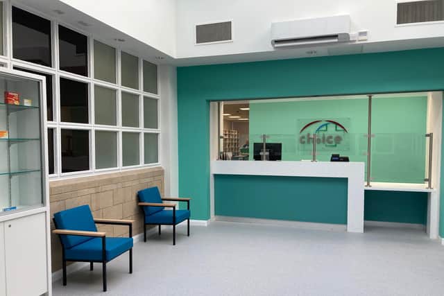 The new waiting area at the hospital based pharmacy.