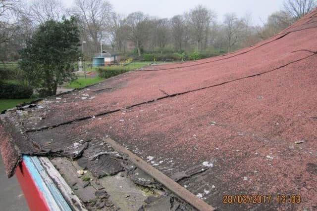 The bandstand is in need of restoration work