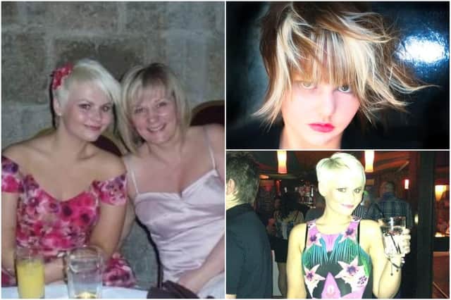 Pictures show Natalie McIntyre and with her mum Linda Lindsay.