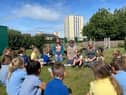 Green Transformation Day came after a year of hard work at Dunn Street. It included outdoor lessons in the better weather.