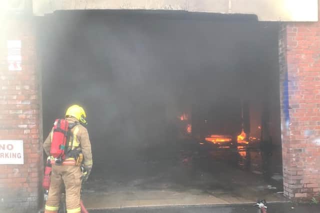 Over 25 firefighters dealt with the blaze.