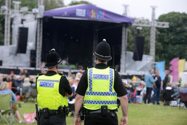There was an obvious police presence to ensure there was no repeat of the disorder experienced at last week's concert.