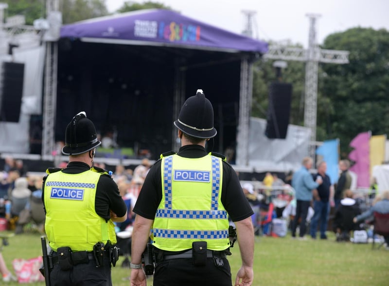 There was an obvious police presence to ensure there was no repeat of the disorder experienced at last week's concert.